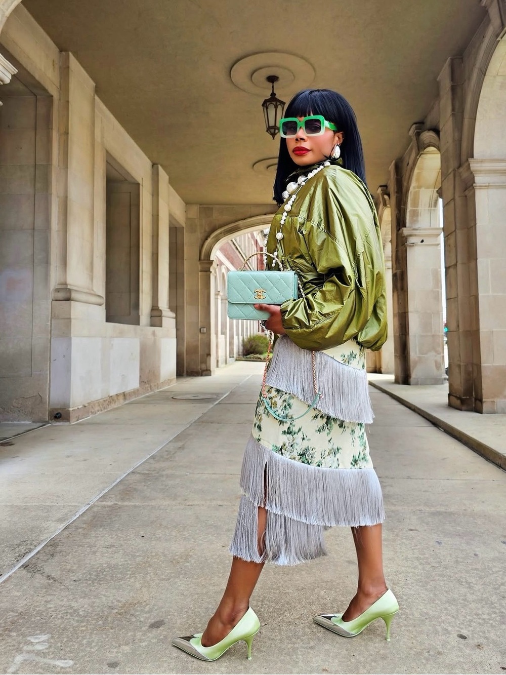 ❗️BLOGGERS FAVORITE❗️ZARA LIMITED EDITION FLORAL FRINGE SKIRT - Picture 3 of 16